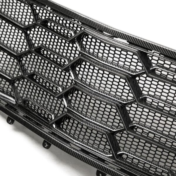 Anderson Composites, AC-FG17CHCAMZL, Carbon fiber front grille for 2017-2021 Chevrolet Camaro ZL1 1LE