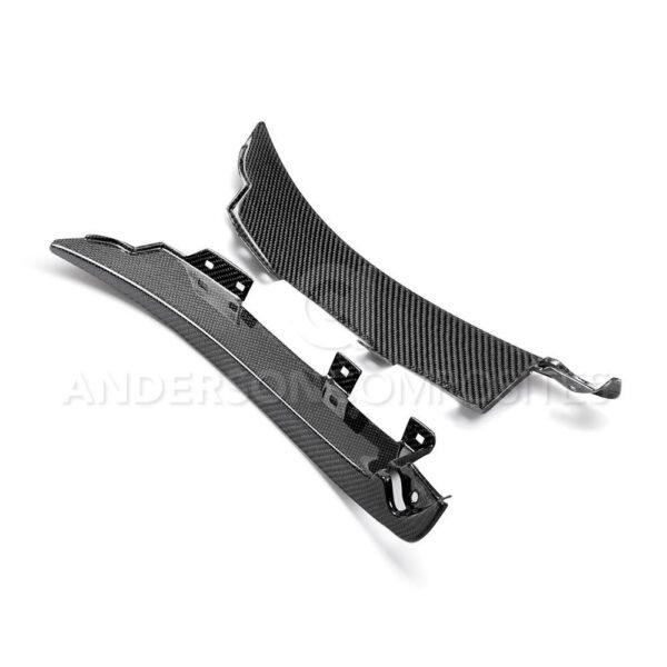 Anderson Composites, AC-FSG15MU350, Carbon fiber rear splash guards for 2015-2020 Ford Mustang Shelby GT350