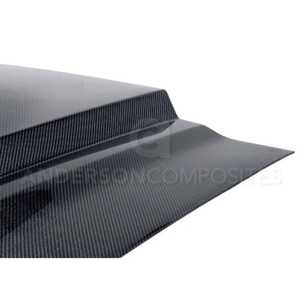 Anderson Composites, AC-HD1011FDMU-TS, Type-TS ram air carbon fiber hood for 2010-2014 Shelby GT500 and 2013-2014 Ford Mustang