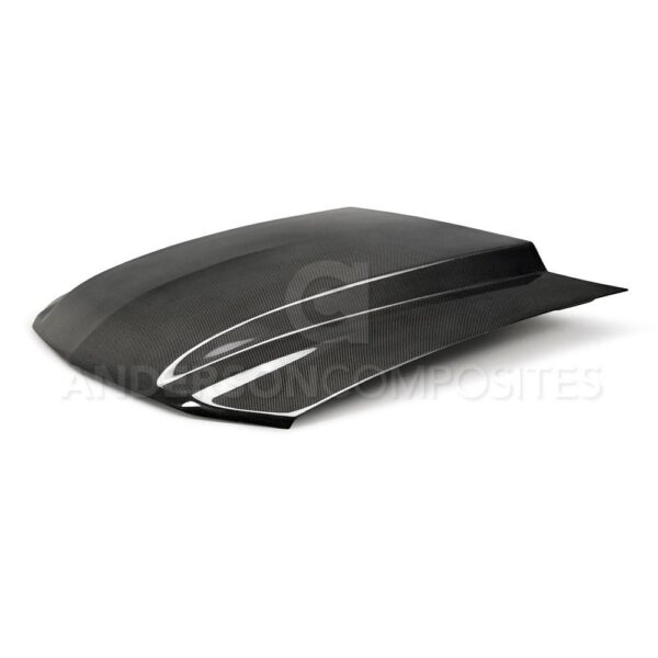 Anderson Composites, AC-HD10FDMU-CJ, Type-CJ carbon fiber cowl hood for 2010-2012 Ford Mustang