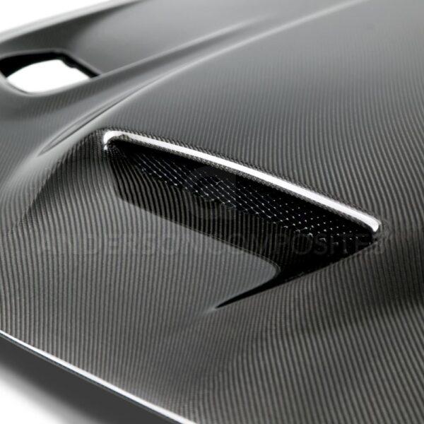 Anderson Composites, AC-HD15DGCHHC-OE, Type-OE carbon fiber hood for 2015-2019 Dodge Challenger Hellcat