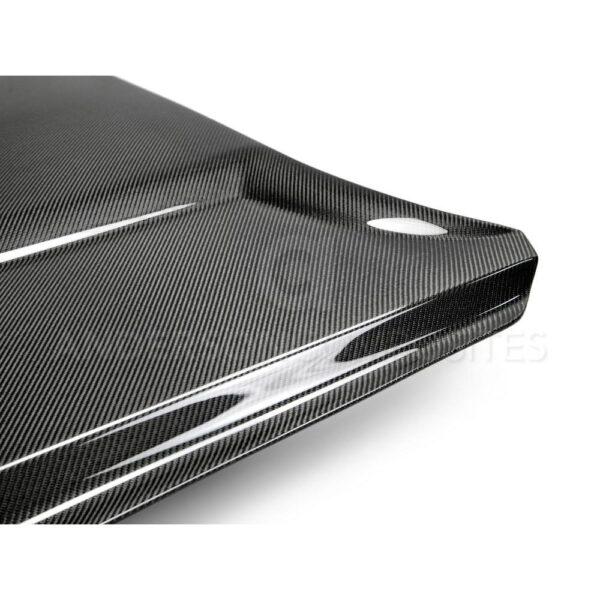 Anderson Composites, AC-HD15FDMU-GR-DS, Type-GR (GT350 Style) double sided carbon fiber hood for 2015-2017 Ford Mustang