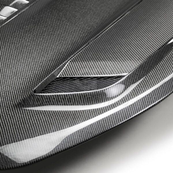 Anderson Composites, AC-HD19CHCAM-T2-DS, Type-T2 doubled sided carbon fiber hood for 2016-2021 Chevrolet Camaro (2019-2021 SS style)