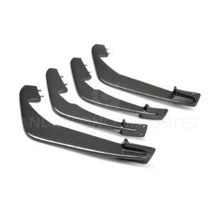 2020-2021 C8 carbon fiber rear diffuser fins