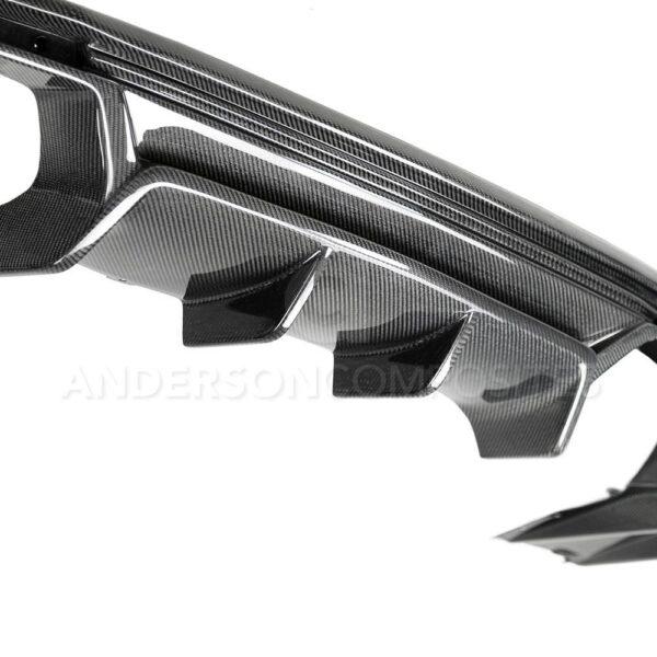 Anderson Composites, AC-RL17CHCAMZL-AZ, Type-AZ carbon fiber rear diffuser for 2017-2021 Chevrolet Camaro ZL1 1LE