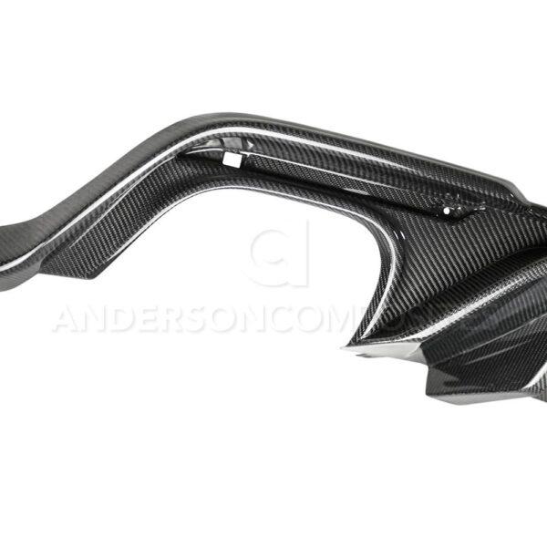 Anderson Composites, AC-RL18FDMU-AO, Type-OE carbon fiber quad tip rear valance for 2018-2020 Ford Mustang