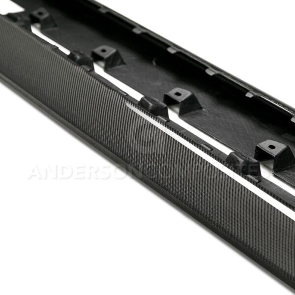 Anderson Composites, AC-SS15FDMU-AR, Type-AR carbon fiber side rocker panel splitter for 2015-2020 Ford Mustang