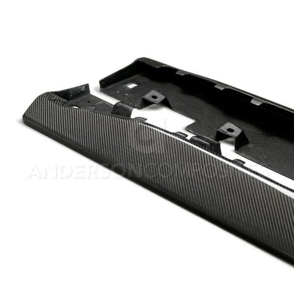 Anderson Composites, AC-SS15FDMU-AR, Type-AR carbon fiber side rocker panel splitter for 2015-2020 Ford Mustang