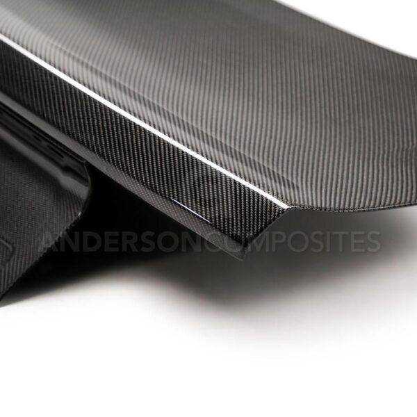 Anderson Composites, AC-TL15FDMU-DS, Type-OE double sided carbon fiber decklid for 2015-2020 Ford Mustang