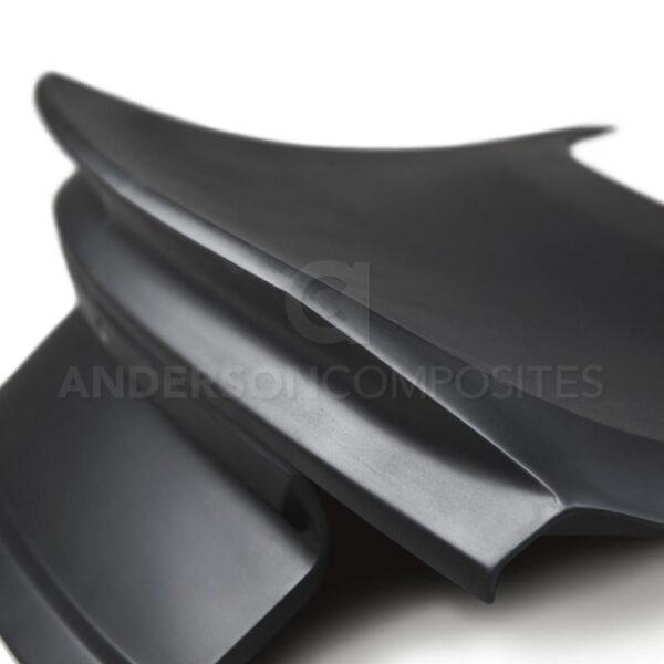 Anderson Composites, AC-TL15FDMU-SA-GF, Type-ST fiberglass decklid with integrated spoiler for 2015-2020 Ford Mustang