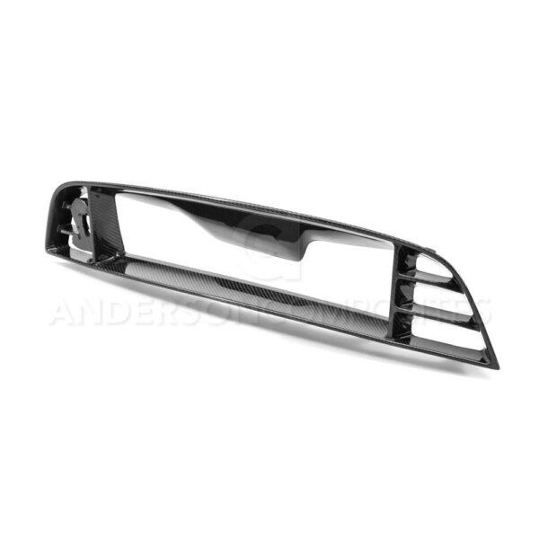 Anderson Composites, AC-UG1213FDGT-C, Carbon fiber front upper grille for 2013-2014 Ford Shelby GT500 with location for Cobra emblem