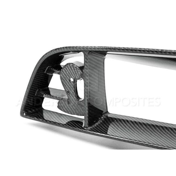 Anderson Composites, AC-UG1213FDGT-C, Carbon fiber front upper grille for 2013-2014 Ford Shelby GT500 with location for Cobra emblem