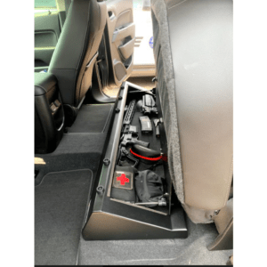 Lockable Storage under the back seat