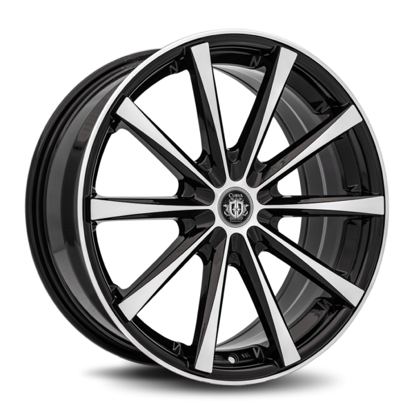 C10N 19x8 5x114.3 35 73.1 Gloss Black Machine Face