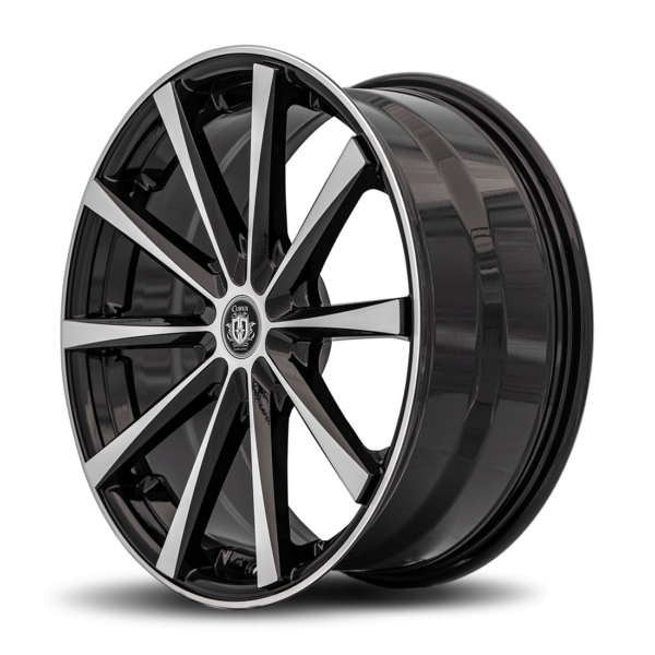 C10N 19x9 Blank 38 73.1 Gloss Black Machine Face