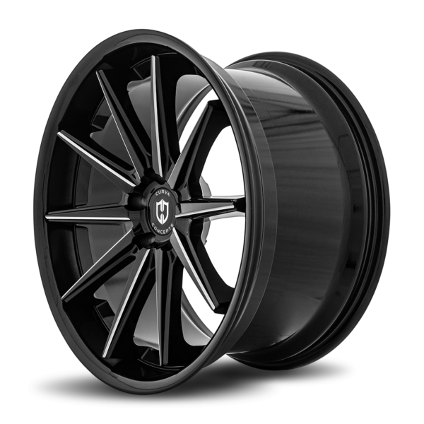 C24 20x9 Blank 35 73.1 Gloss Black Milled