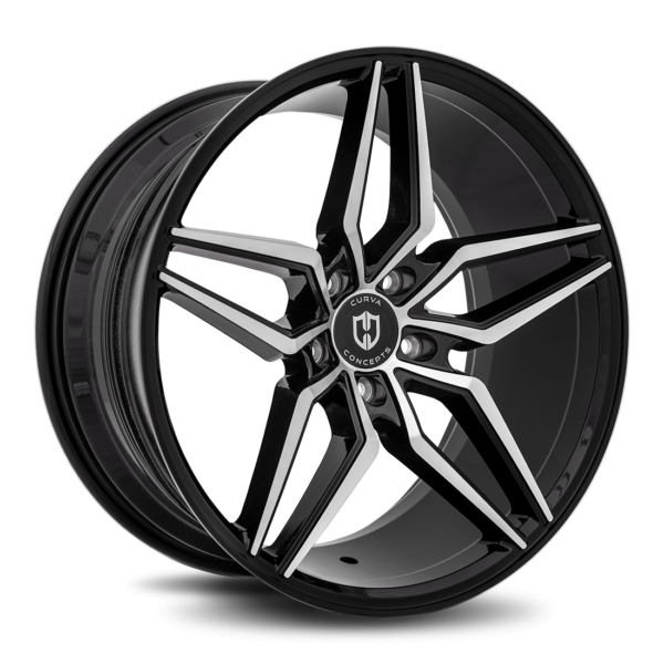 C25 20x10 Blank 40 73.1 Gloss Black Machine Face