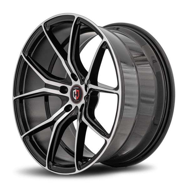 C42 20x8.5 5x120 20 72.56 Gloss Black Machine Face