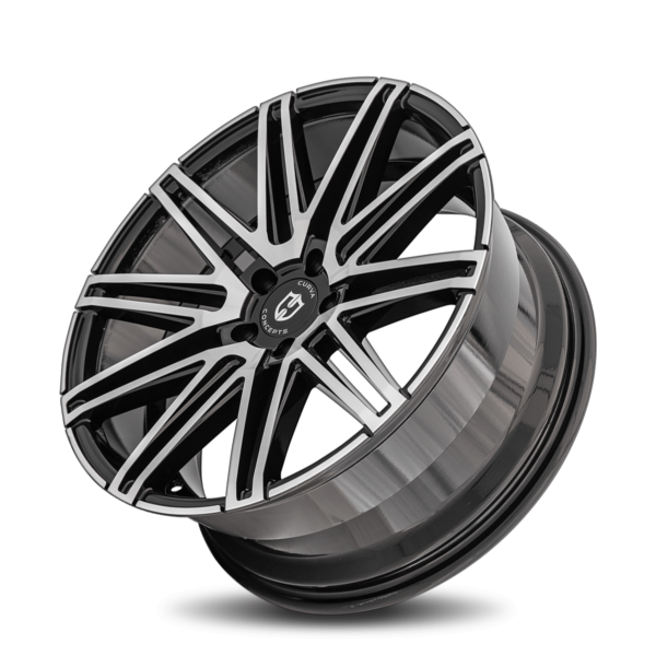 C48 20x10.5 5x114.3 40 73.1 Gloss Black Machine Face