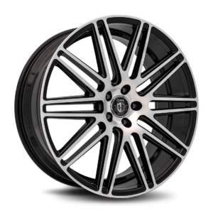 C50 22x9 5x114.3 33 73.1 Black Machine Face