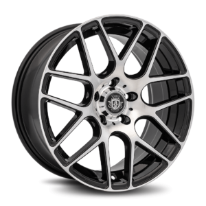 C7 18x9 5x114.3 35 73.1 Gloss Black Machine Face