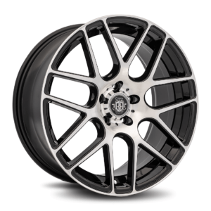 C7 19x8.5 5x114.3 35 73.1 Gloss Black Machine Face