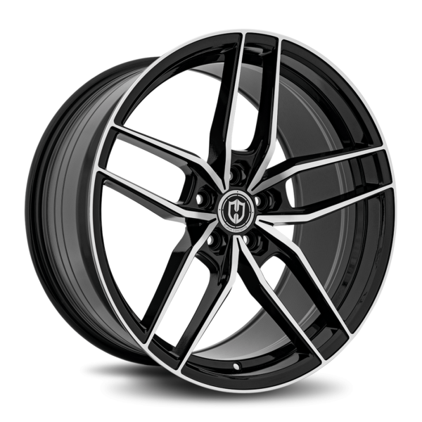 CFF25 20x10 5x114.3 40 73.1 Gloss Black Machine Face