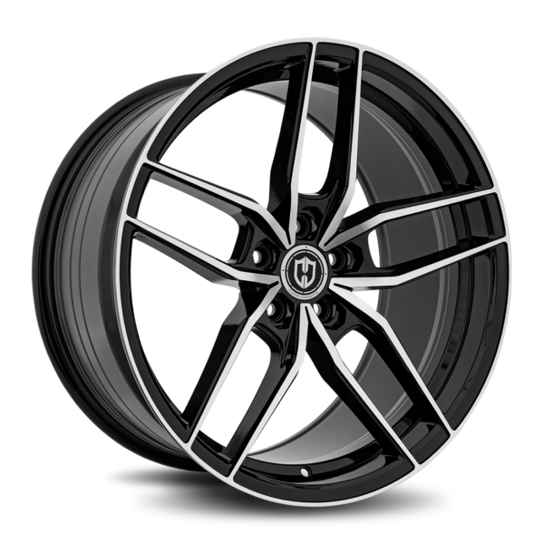 CFF25 20x8.5 5x114.3 35 73.1 Gloss Black Machine Face