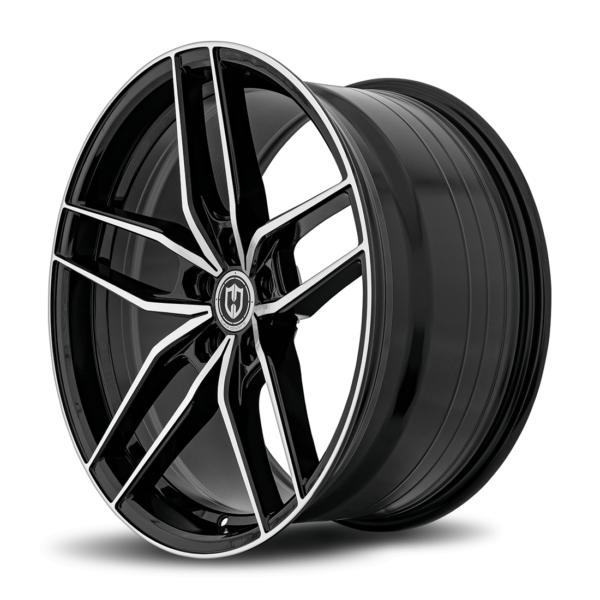 CFF25 20x10 5x114.3 40 73.1 Gloss Black Machine Face