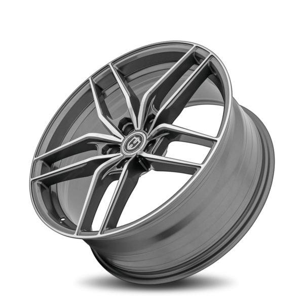 CFF25 18x9.5 Blank 35 73.1 Gun Metal Machine Face