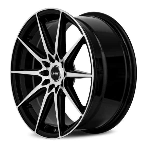 D19 17x7.5 5x100/114.3 38 73.1 Gloss Black Machine Face