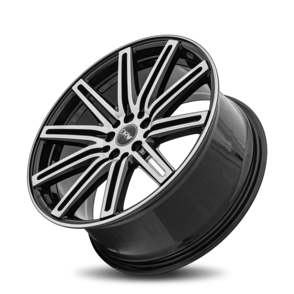 D13 18x8 5x100/114.3 40 73.1 Gloss Black Machine Face