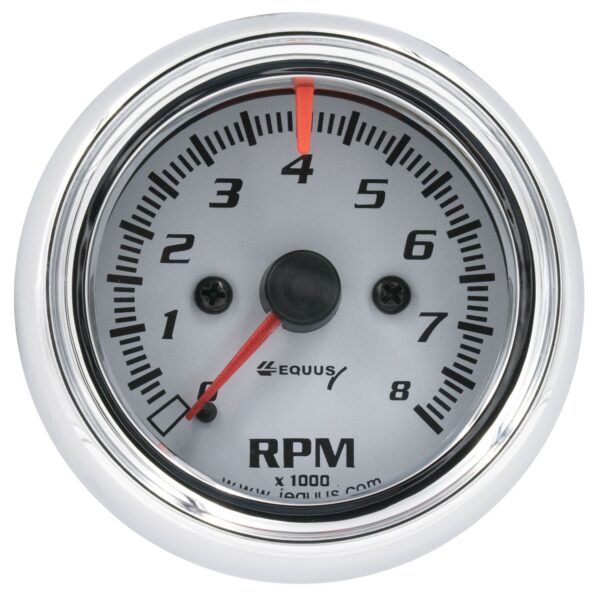 2-1/2 in. White Tachometer