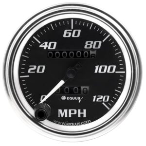 3-3/8 in Chrome Mechanical Speedometer