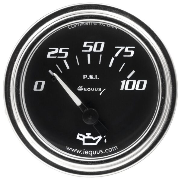 2 in. Chrome Mechanical Oil Pressure Gauge