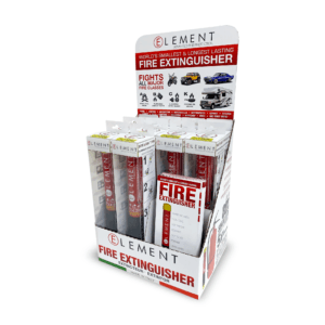 Point of Purchase Display, includes 10pcs. 50 second extinguisher and brochures