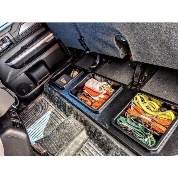 Plastic Truck Storage for under the back seat with 3 Compartments