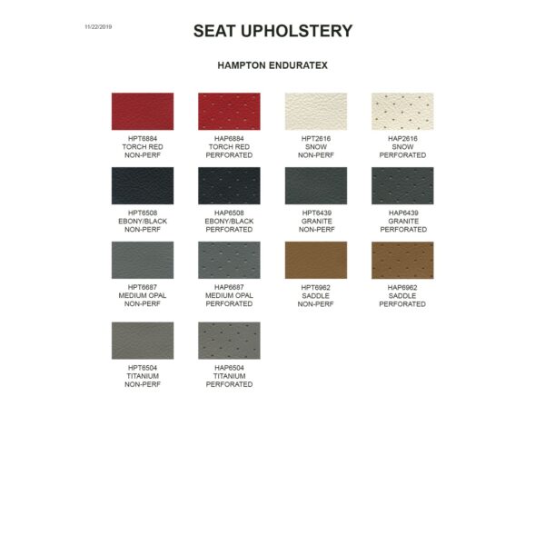 Front 60/40 Bench Seat Upholstery With Head Rest