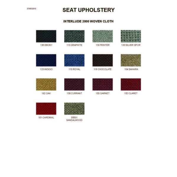 Front Bench Seat Upholstery with Center Arm Rest