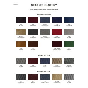 Front Bench Seat Upholstery with Headrests