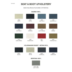 Front Bench Seat Upholstery with Headrests