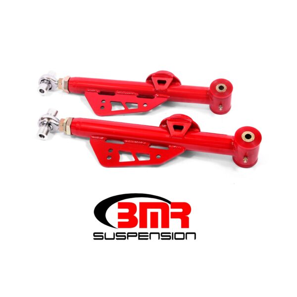 BMR Suspension TCA051R - Lower Control Arms, DOM, On-car Adj, Poly/rod End - 1979-1998 Mustang