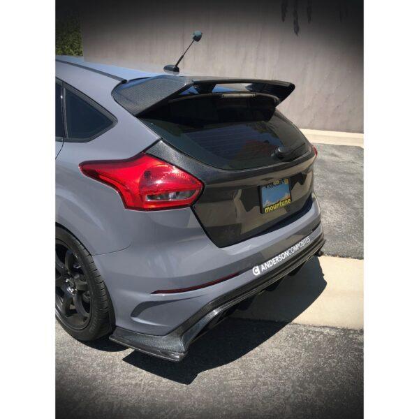 Anderson Composites, TL16FDFO, Carbon fiber trunk lid for 2016-2018 Ford Focus HB