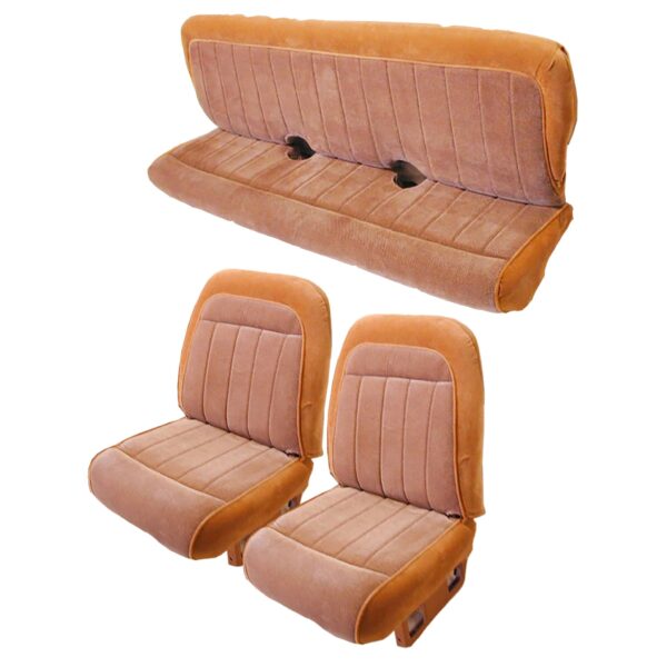 Front Bucket and Rear Bench Seat Upholstery