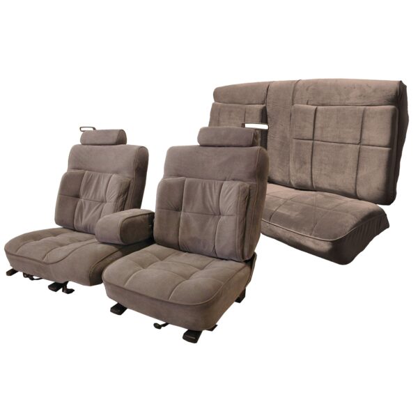 Front 55/45 Split Seat with Luxury Lumbar Cushion and Rear Bench Seat Upholstery