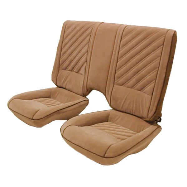 Front and Rear Seat Upholstery with Solid Rear Back Rest