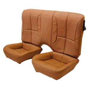 Front and Rear Seat Upholstery with Solid Rear Back Rest