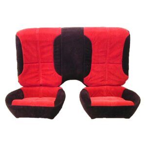 Front and Rear Seat Upholstery with Solid Rear Back Rest