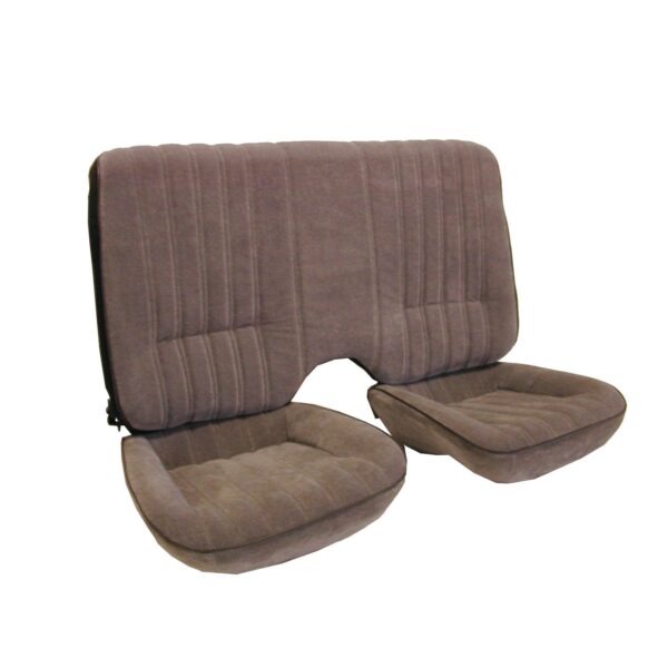 Front and Rear Seat Upholstery with Solid Rear Back Rest