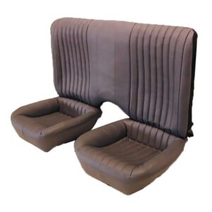 Front and Rear Seat Upholstery with Solid Rear Back Rest